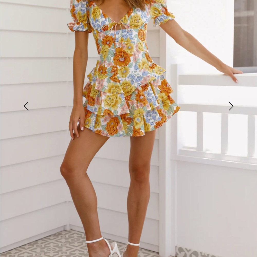 Floral Puff Sleeve Romper